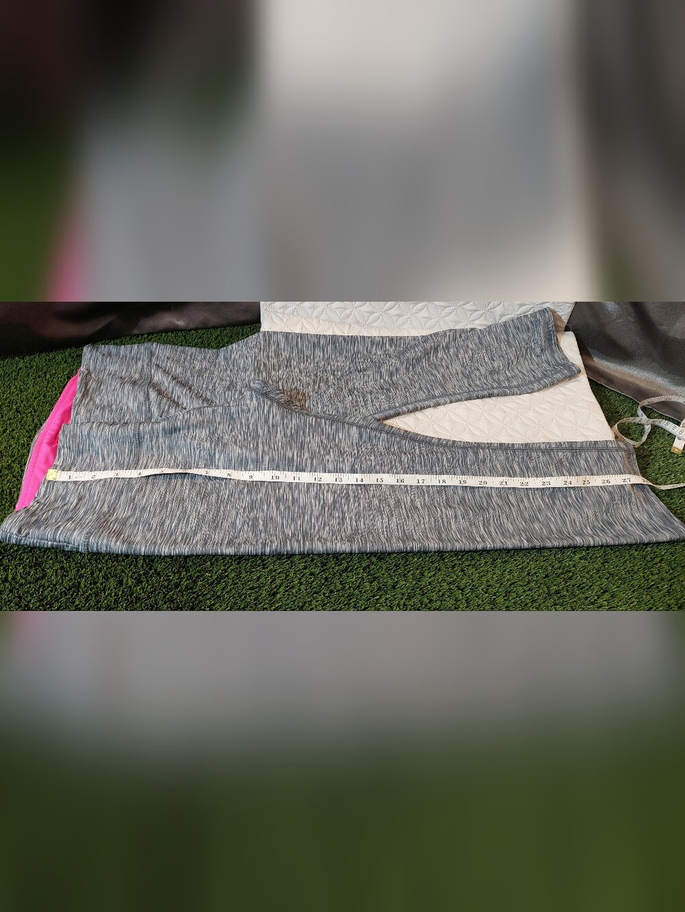 26 International Black Leggings with Heather Gray Accent - Picture 8 of 9